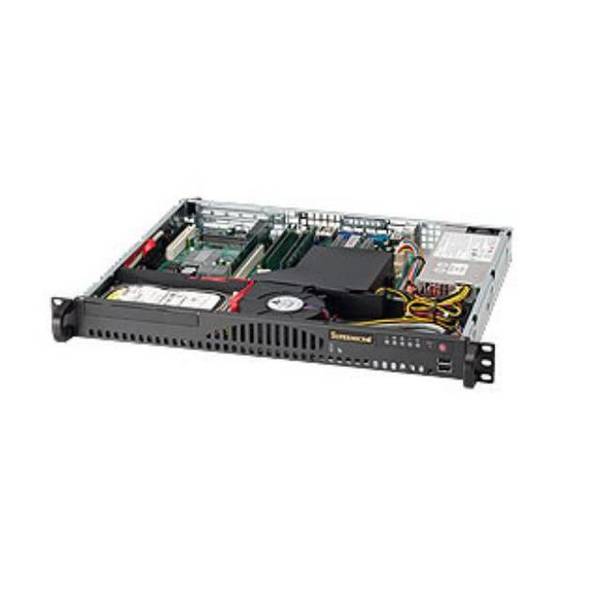 Supermicro SuperChassis 200W Mini 1U Rackmount Server Chassis (Blk), CSE-512-203B CSE-512-203B